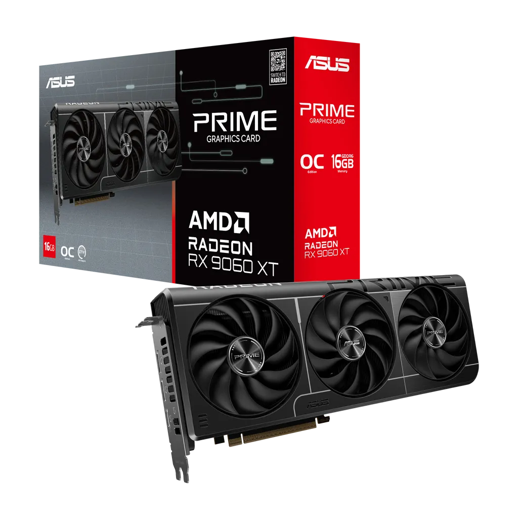 ASUS Prime Radeon™ RX 9060 XT 16GB GDDR6 OC Edition