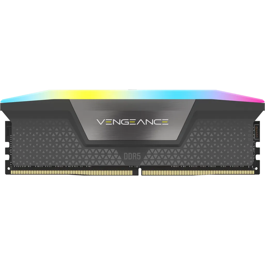 CORSAIR VENGEANCE® RGB 64GB (2x32GB) DDR5 DRAM 5200MT/s CL40 AMD EXPO & Intel XMP Memory Kit
