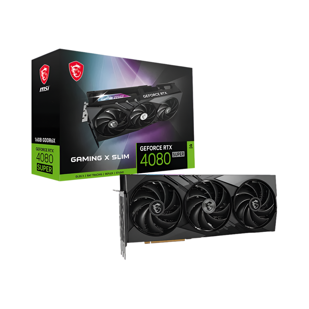 MSI Nvidia GeForce RTX 4080 Super Gaming X Slim 16GB Graphics Card