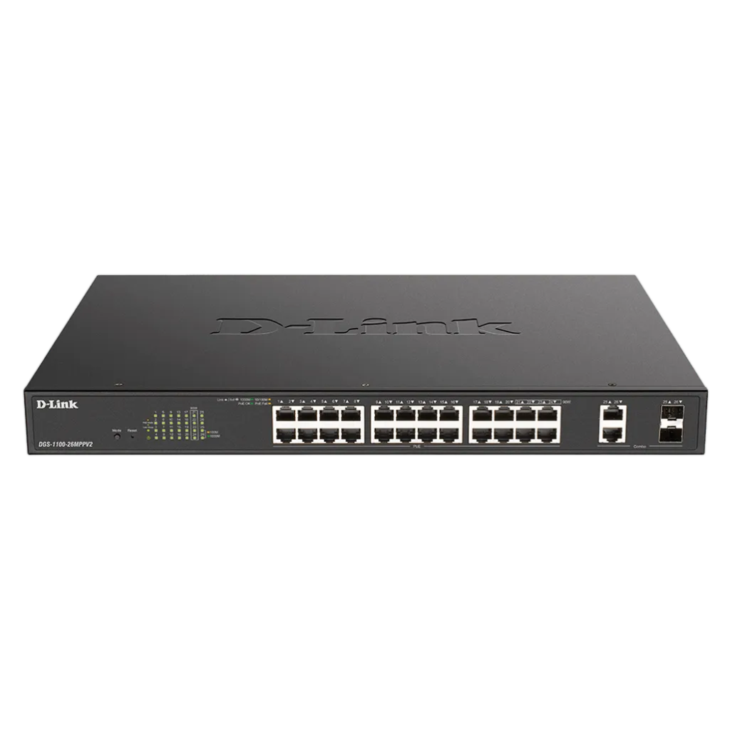 D-Link DGS-1100-26MP 26 Port PoE Smart Managed Switches
