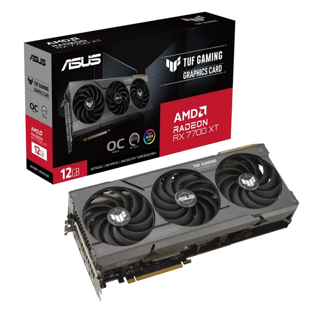ASUS TUF Gaming Radeon™ RX 7700 XT OC Edition 12GB GDDR6