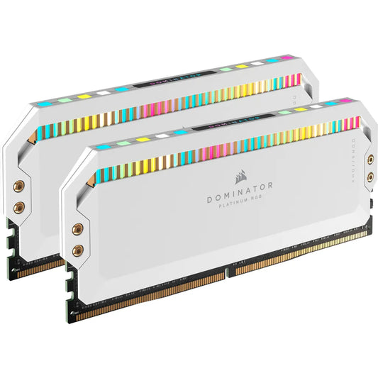 DOMINATOR® PLATINUM RGB 32GB (2x16GB) DDR5 DRAM 5600MHz C36 Memory Kit — White