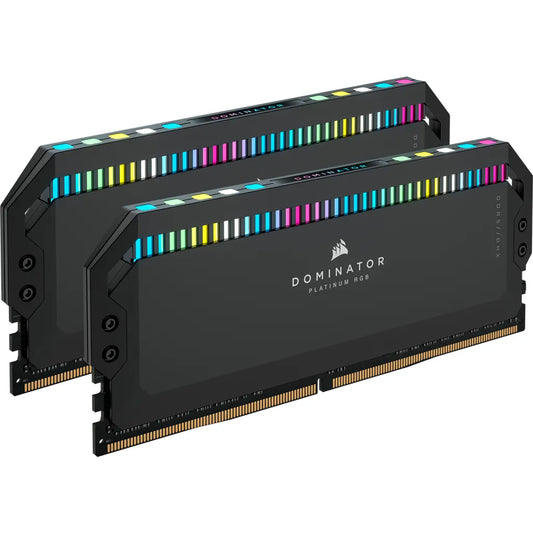 DOMINATOR® PLATINUM RGB 64GB (2x32GB) DDR5 DRAM 5200MHz C40 Memory Kit — Black