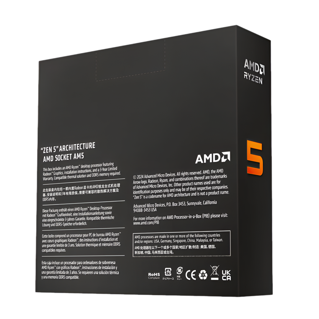 AMD RYZEN 5 9600X 6-Core 3.9GHZ AM5 CPU