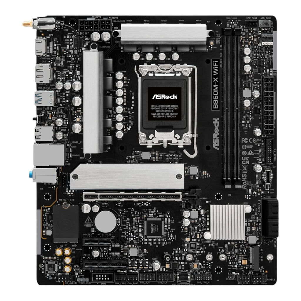 ASRock B860M-X Micro ATX DDR5 Motherboard (PCIe 5 and Wi-Fi 6E)