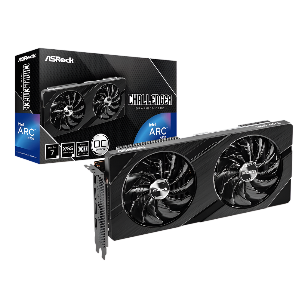 ASRock Intel Arc A770 Challenger OC 16GB GDDR6 256-BIT Graphics Card