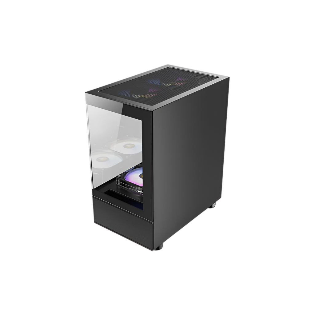 Antec CX200M Elite Micro-ATX ITX RGB Mini-Tower Gaming Chassis - Black