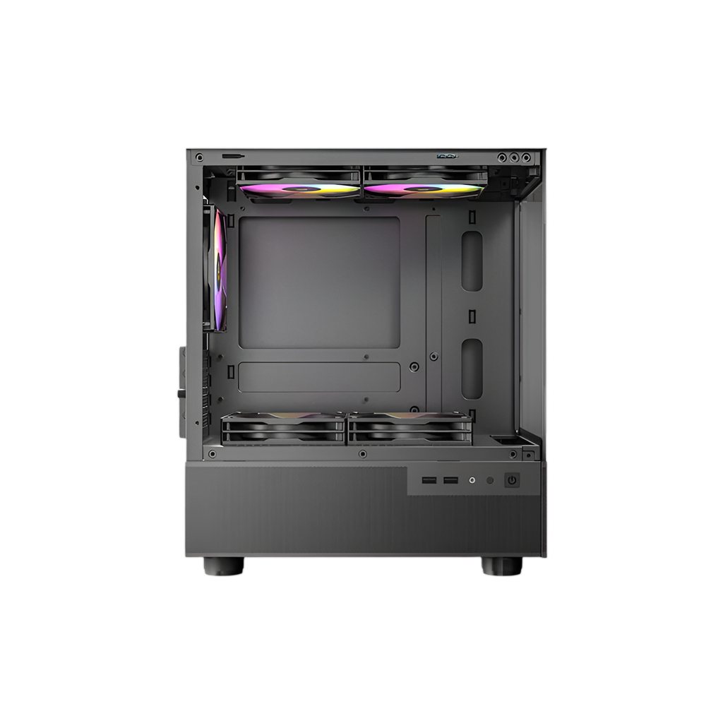 Antec CX200M Elite Micro-ATX ITX RGB Mini-Tower Gaming Chassis - Black