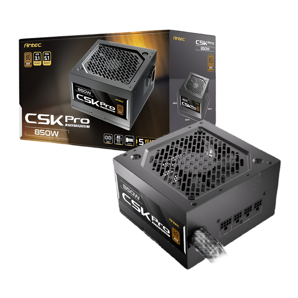 Antec FLUX ATX Gaming Chassis and CSK 850W Power Supply Pro Combo
