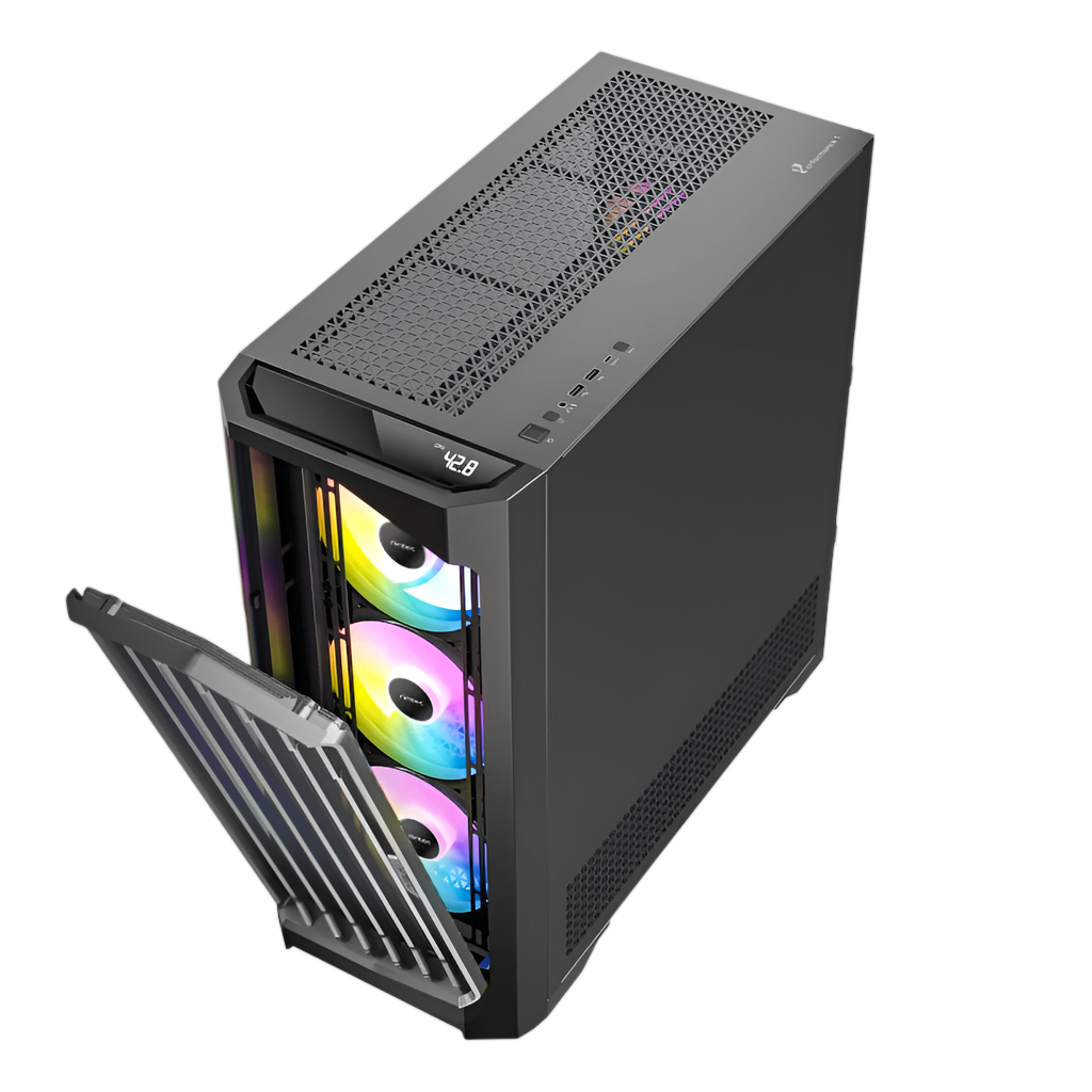 Antec Performance FT1 E-ATX |ATX |M-ATX | ITX ARGB Full-Tower Gaming Chassis - Black
