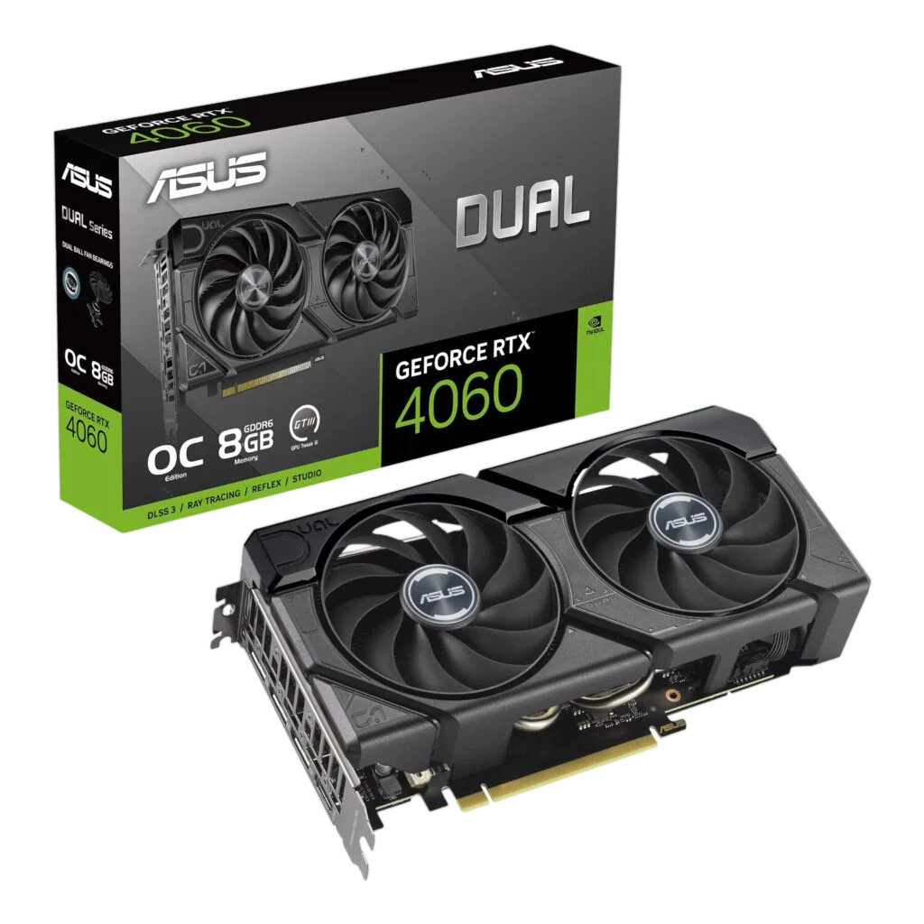 Asus Dual GeForce RTX 4060 EVO OC 8G GDDR6 Graphics Card