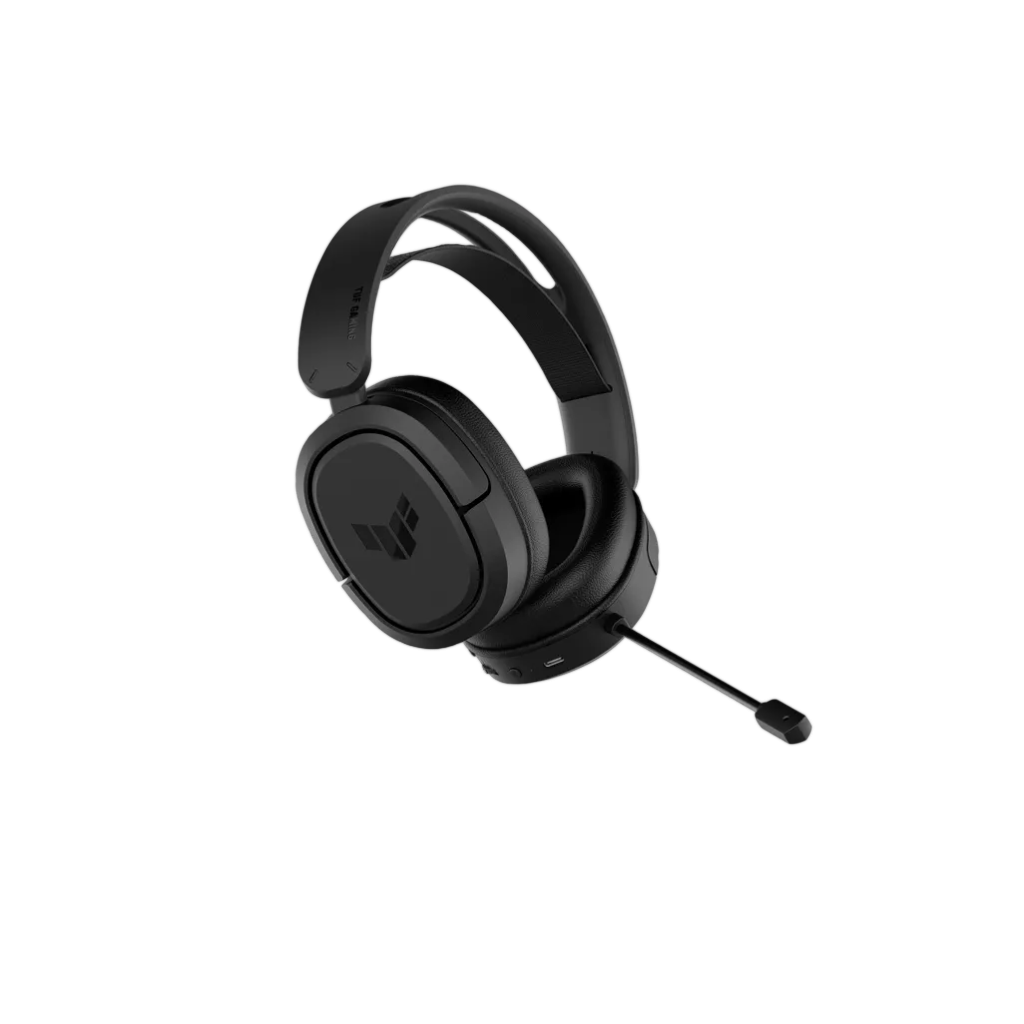 Asus TUF Gaming H1 Wireless headset, 7.1 surround sound with deep bass.