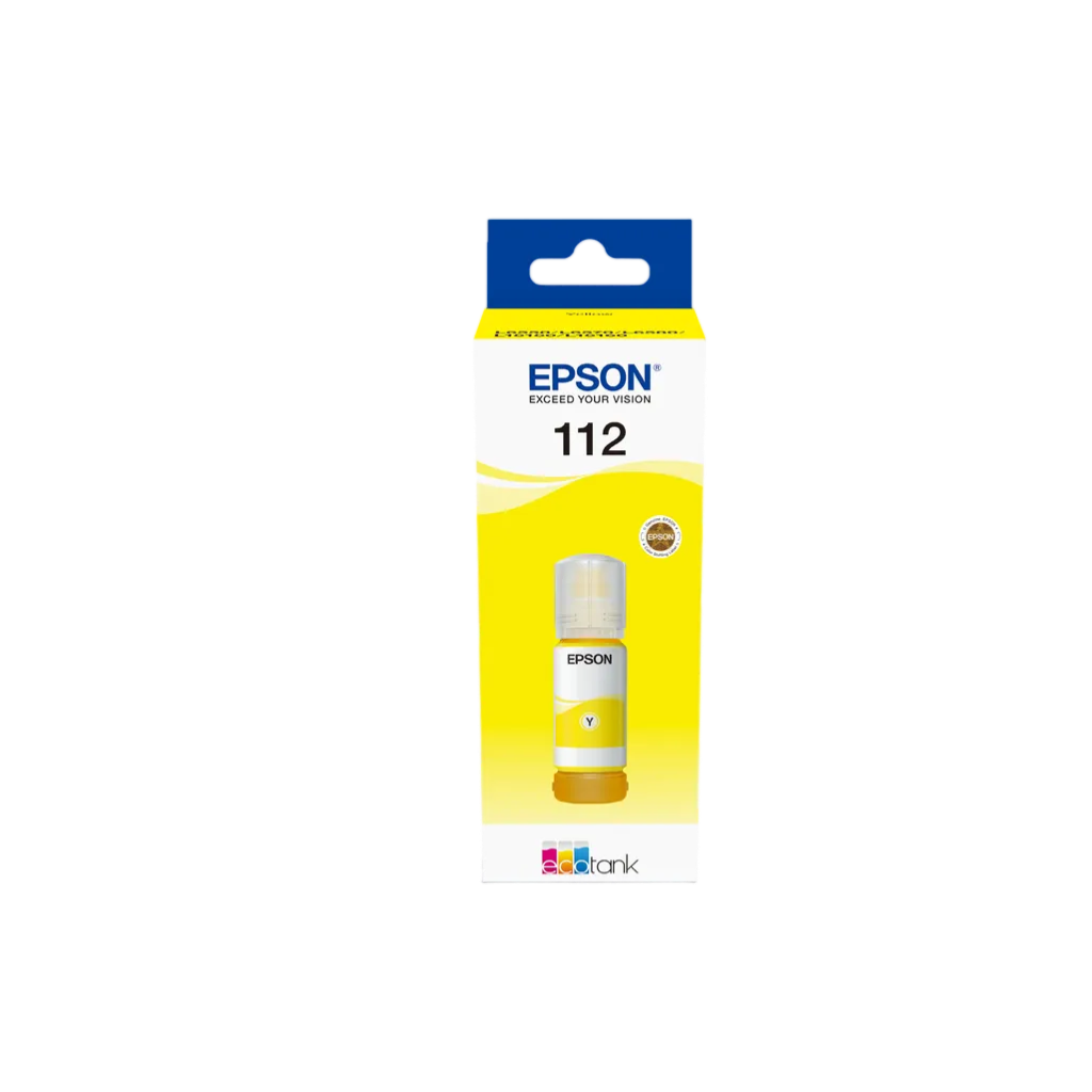 Epson 112 Eco Tank Pigment Yellow Ink Bottle (70 Ml)