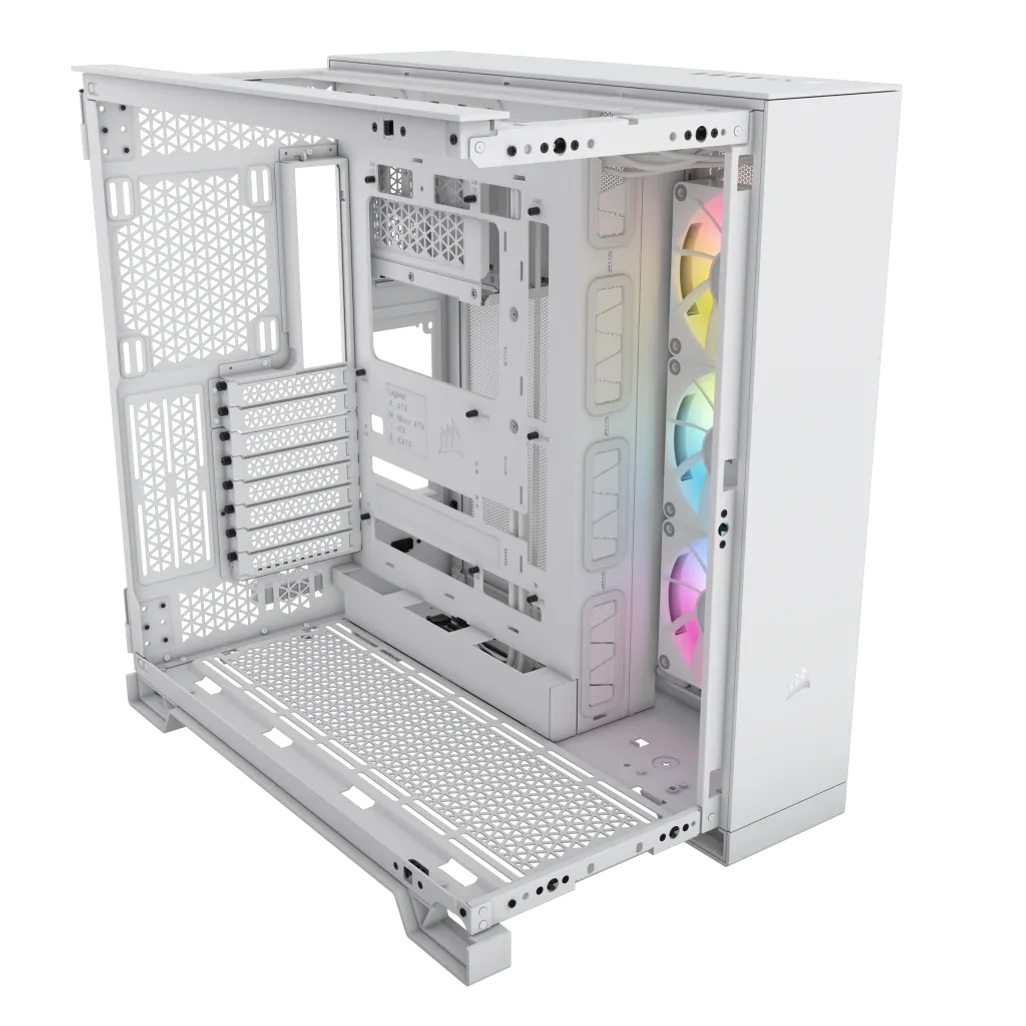 CORSAIR iCUE LINK 6500X RGB Mid-Tower ATX Dual Chamber PC Case - White