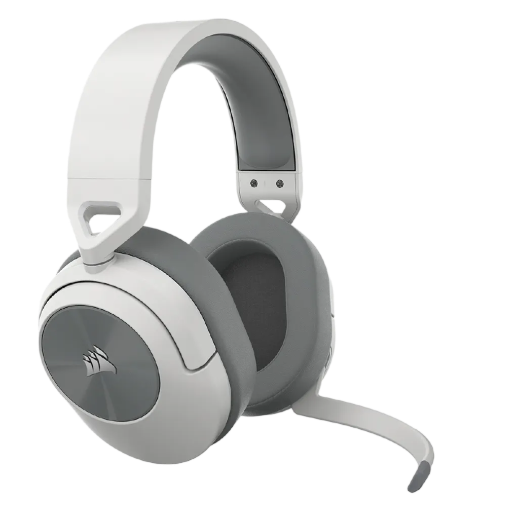 Corsair HS55 WIRELESS Gaming Headset — White (AP)