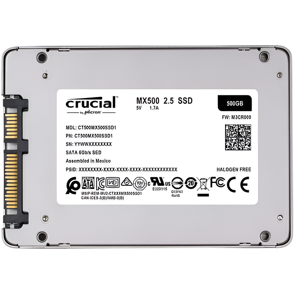 Crucial MX500 500GB 2.5" SATA 3D NAND SSD