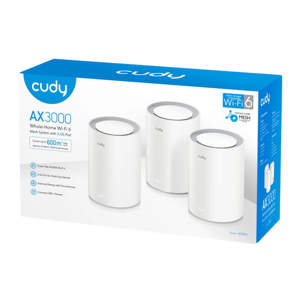 Cudy AX3000 Wi-Fi 6 Mesh Kit 3 Pack - White