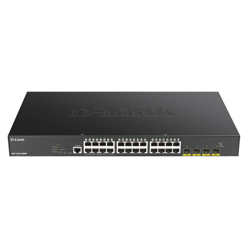 D-Link DGS-1250-28XMP 28-Port Smart Managed Metro Switch