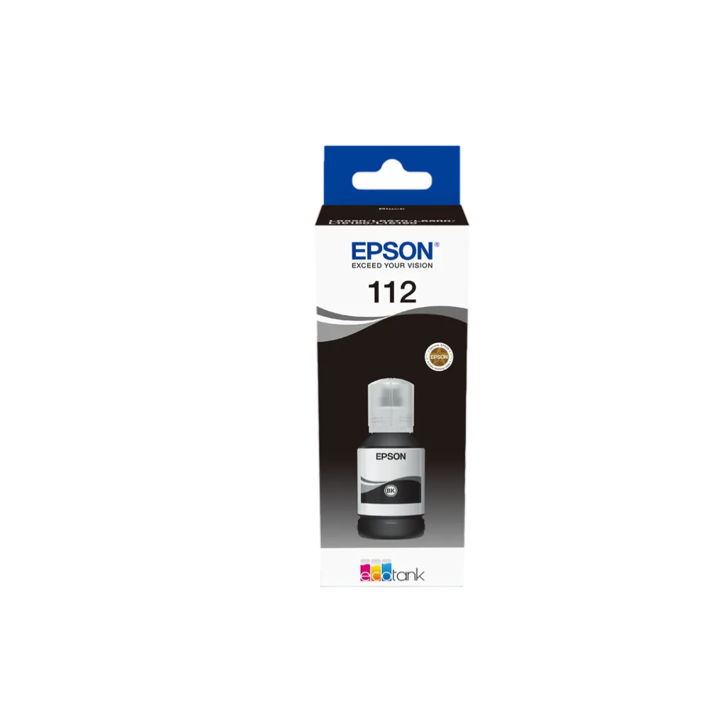 Epson 112 Eco Tank Pigment Black Ink Bottle (127 Ml)