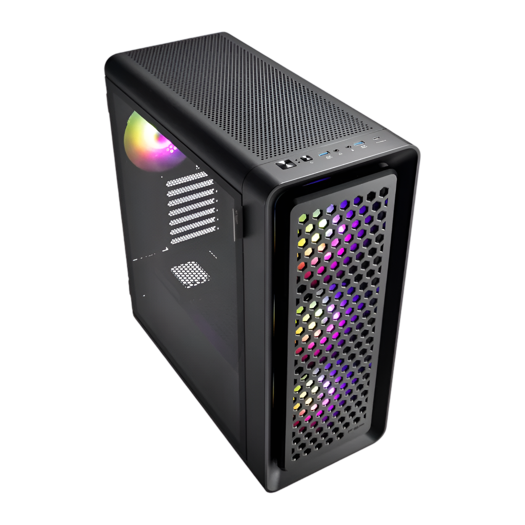 FSP CUT593P E-ATX Gaming Chassis - Black