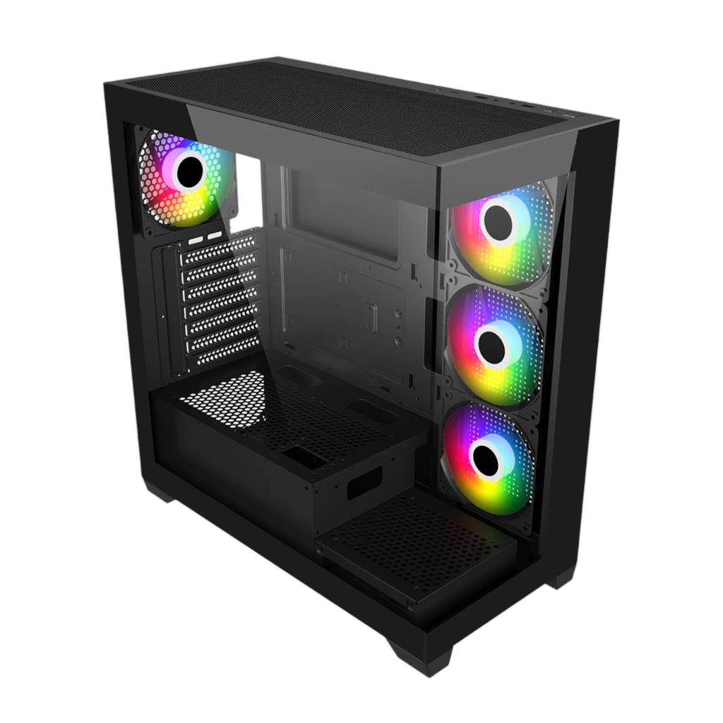 FSP M340 ARGB ATX Gaming Chassis - Black