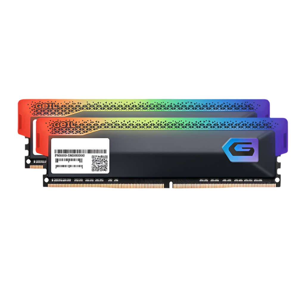 Geil Orion RGB 16GB KIT(2X8GB) 3200MHz DDR4 Desktop Gaming Memory - Grey