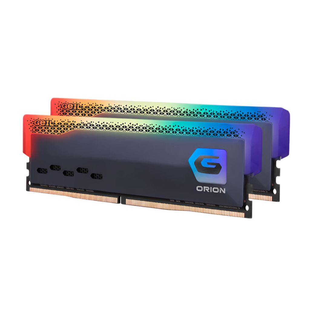 Geil Orion RGB 16GB KIT(2X8GB) 3200MHz DDR4 Desktop Gaming Memory - Grey
