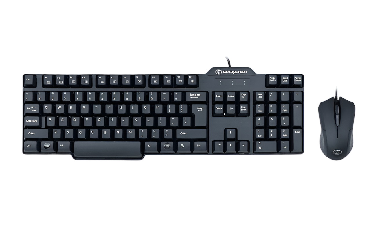 GoFreetech Wired KB/MOUSE Combo - Black