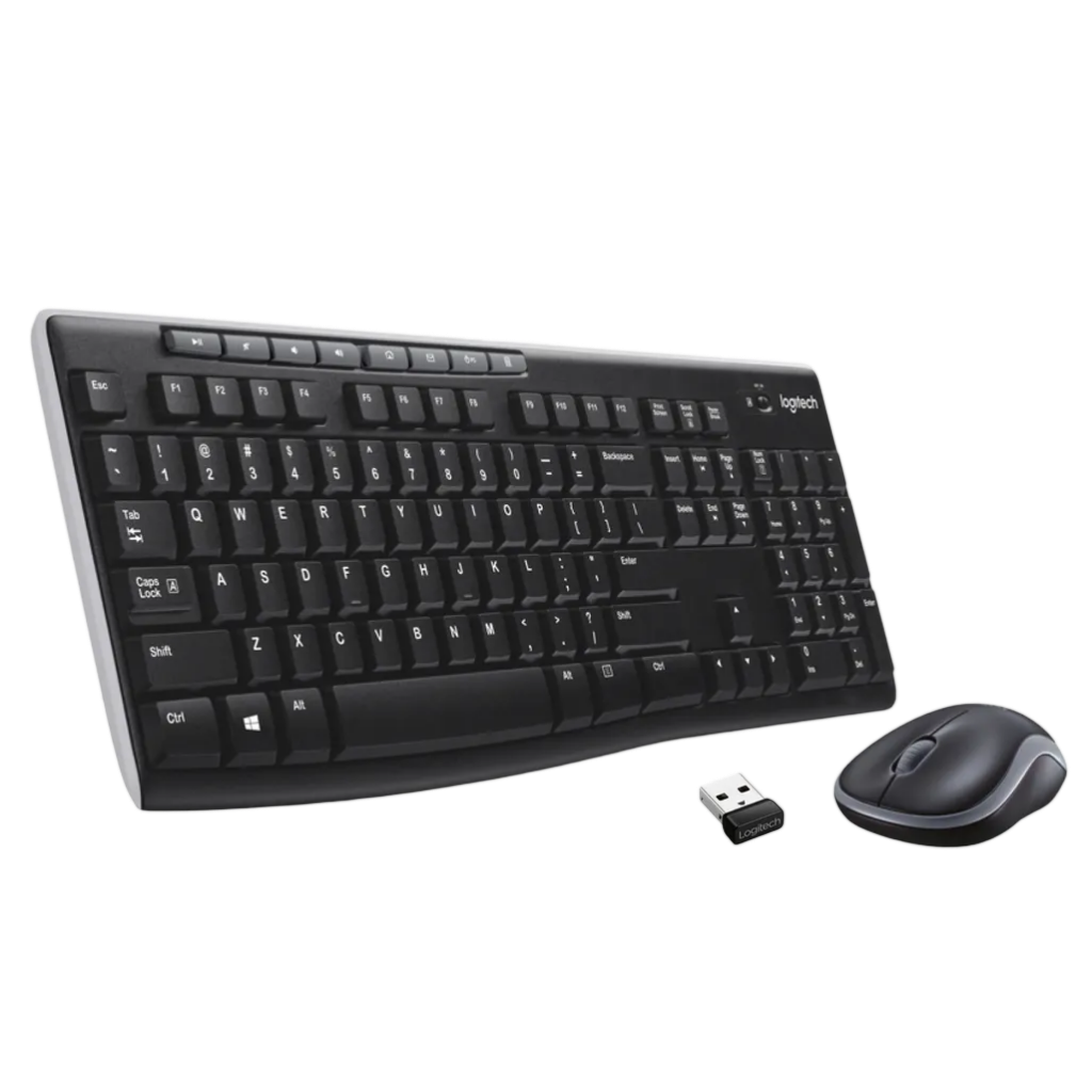 Logitech Wireless Combo MK270, Full-size (100%),