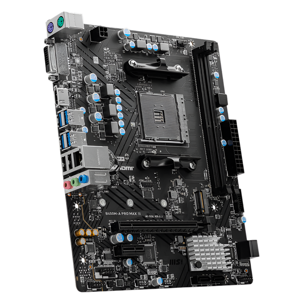 MSI B450M-APRO MAX II AMD AM4 MATX Gaming Motherboard