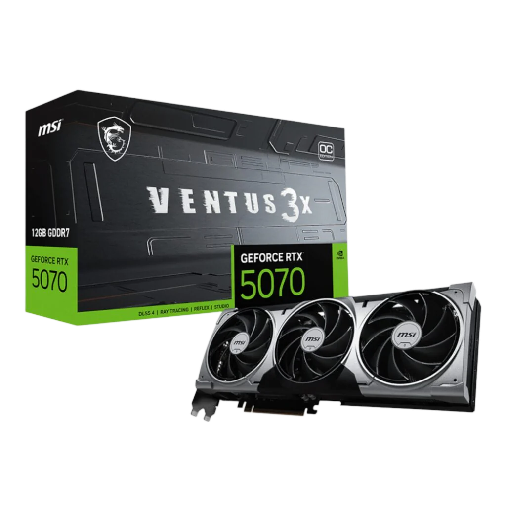 MSI GeForce RTX 5070 12GB VENTUS 3X OC Graphics Card - PCIe 5.0