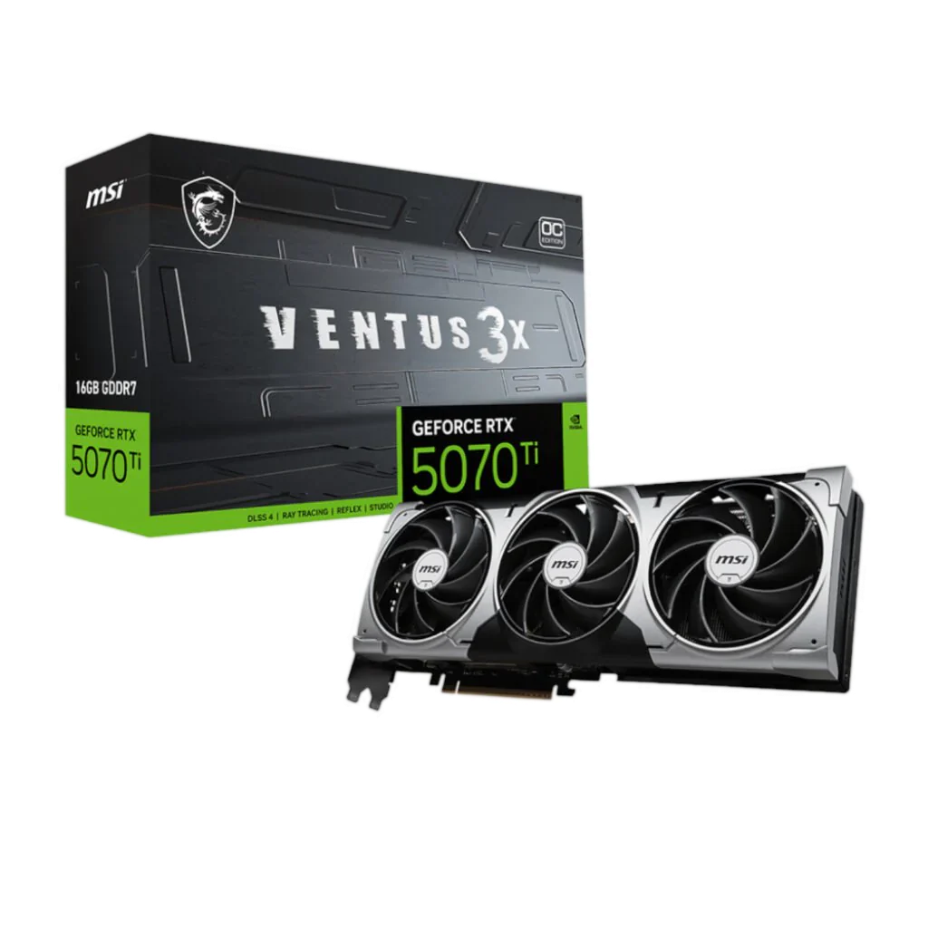 MSI GeForce RTX 5070 Ti 16G VENTUS 3X OC Graphics Card