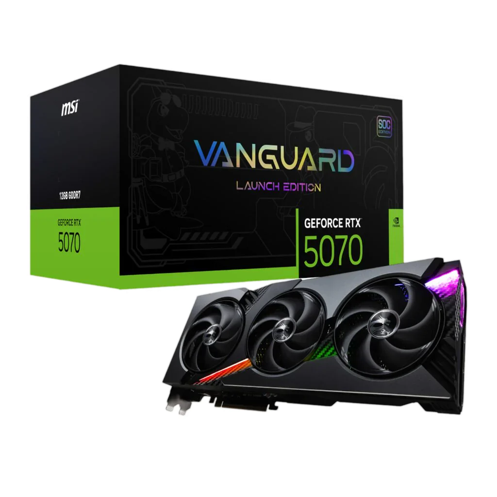 MSI GeForce RTX 5070 VANGUARD SOC Launch Edition 12GB Graphics Card