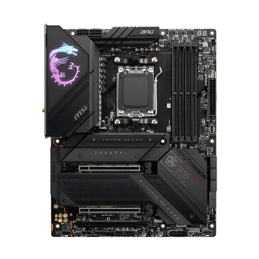 MSI MPG X670E CARBON WIFI AMD AM5 ATX Gaming Motherboard