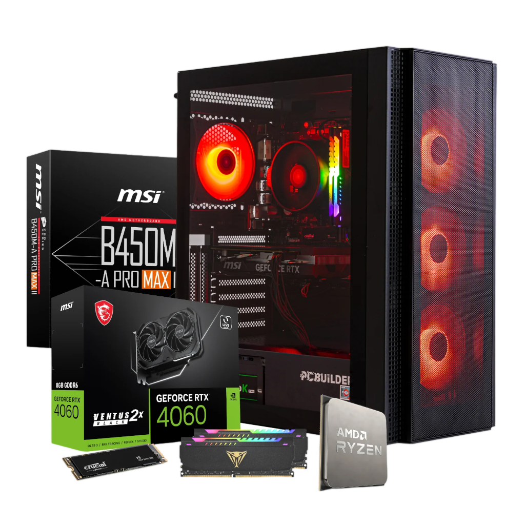 PCBuilder AMD Ryzen 5 5600X BARRICADE Windows 11 Gaming PC