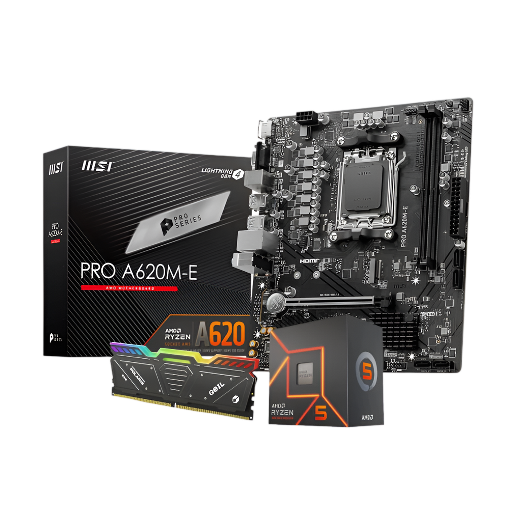 PCBuilder AMD Ryzen 5 7500F LEVEL UP Core Upgrade Kit (A620M, 16GB DDR4)