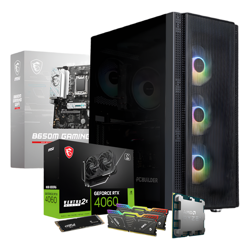 PCBuilder AMD Ryzen 5 7600 SPECIALIST Windows 11 Gaming PC