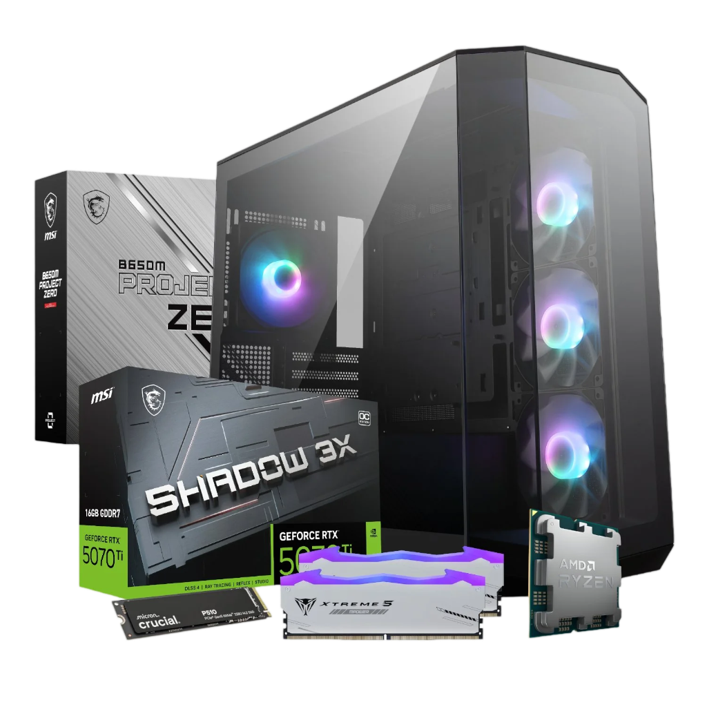 PCBuilder Ryzen 7 9800X3D VALKYRIE Windows 11 Gaming PC
