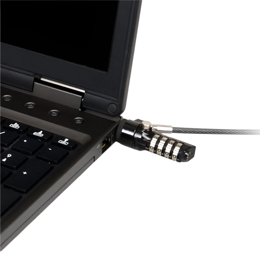Port Connect 1.8m T-Bar Combination Cable Lock