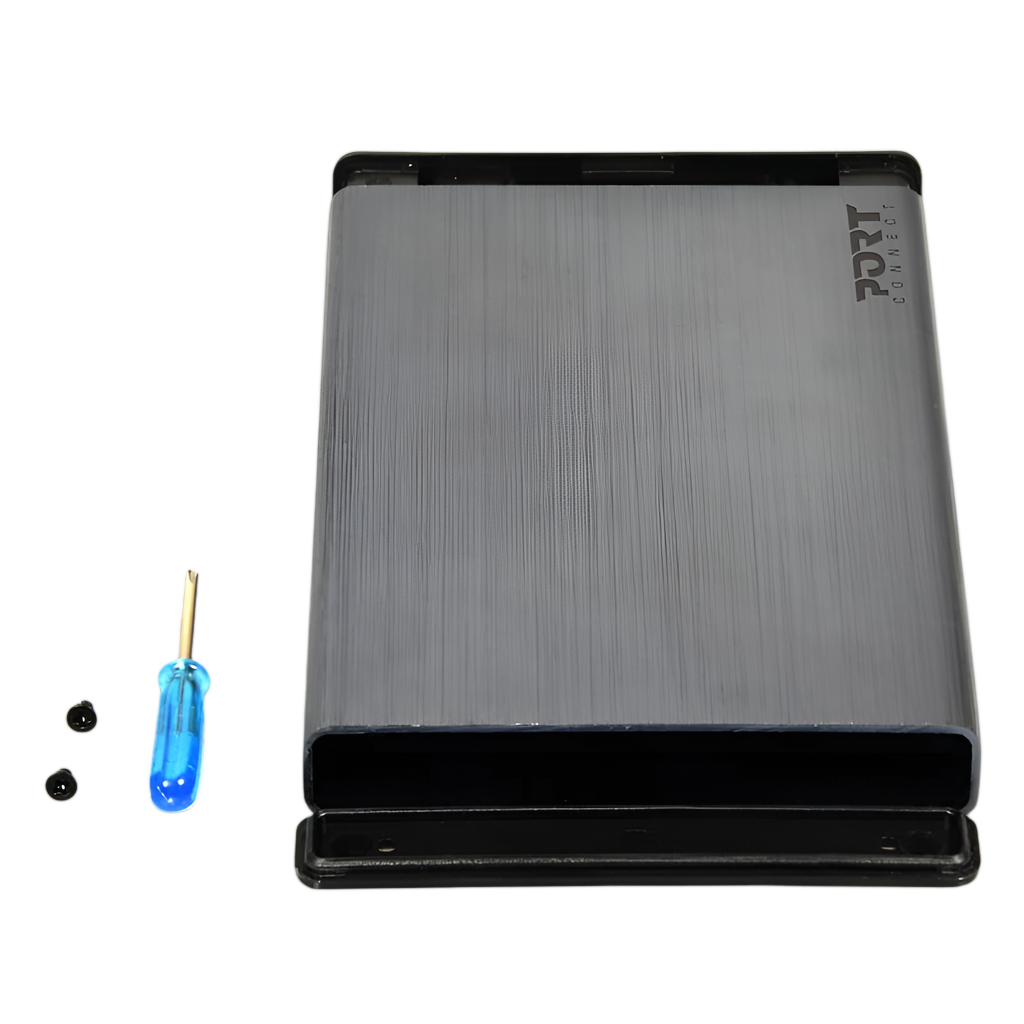 Port Connect 2.5" USB-C External HDD Enclosure Black