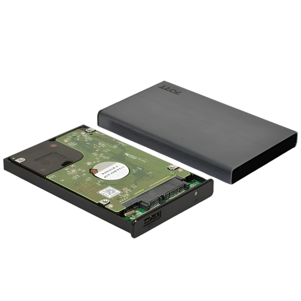 Port Connect 2.5" USB-C External HDD Enclosure Black