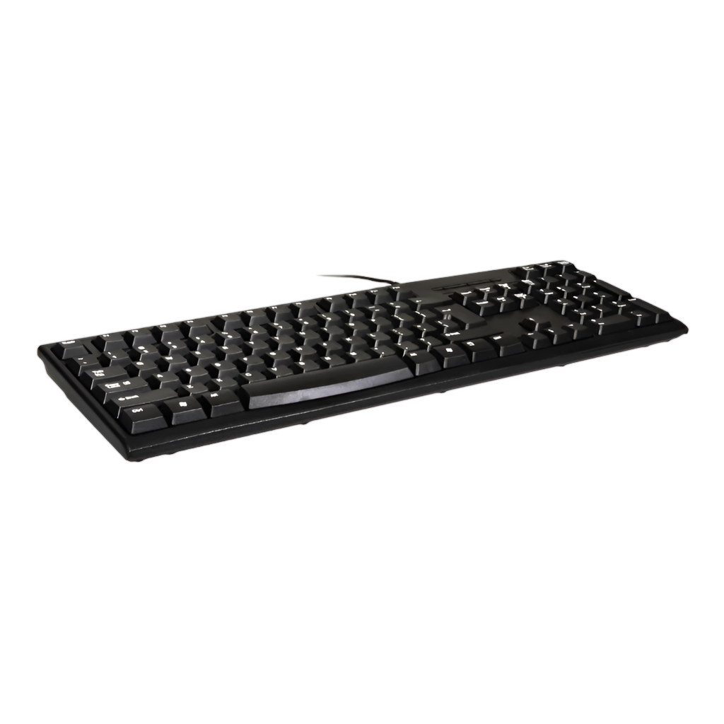 Port Connect Office Budget Wired Keyboard-Black