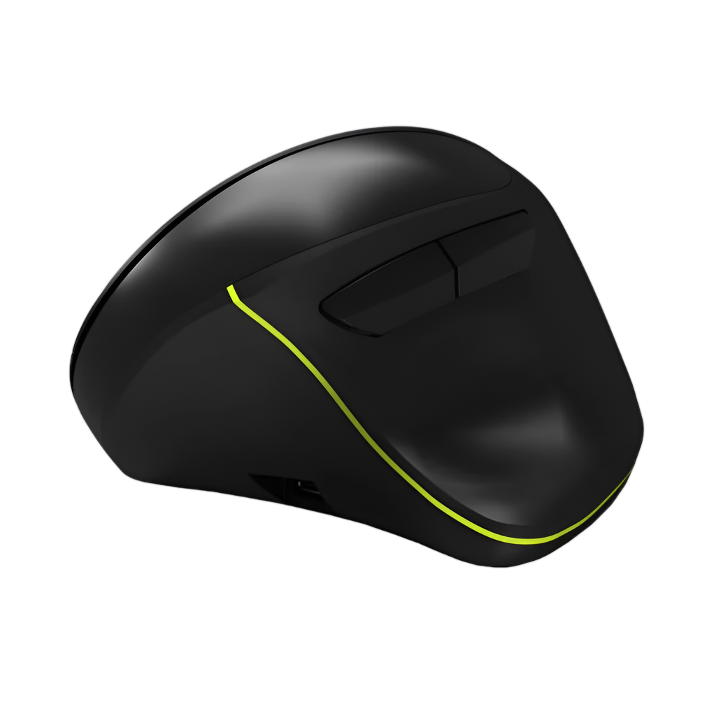 Port Connect Wireless Rechargeable Ergonoc Mouse Bluetooth
- Black