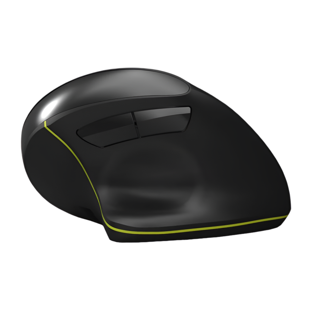 Port Connect Wireless Rechargeable Ergonoc Mouse Bluetooth
- Black