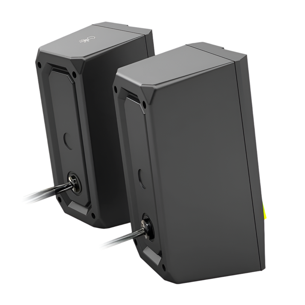 REDRAGON 2.0 Satellite Speaker ANVIL 2 x 3W RGB USB|Aux Gaming Speaker - Black