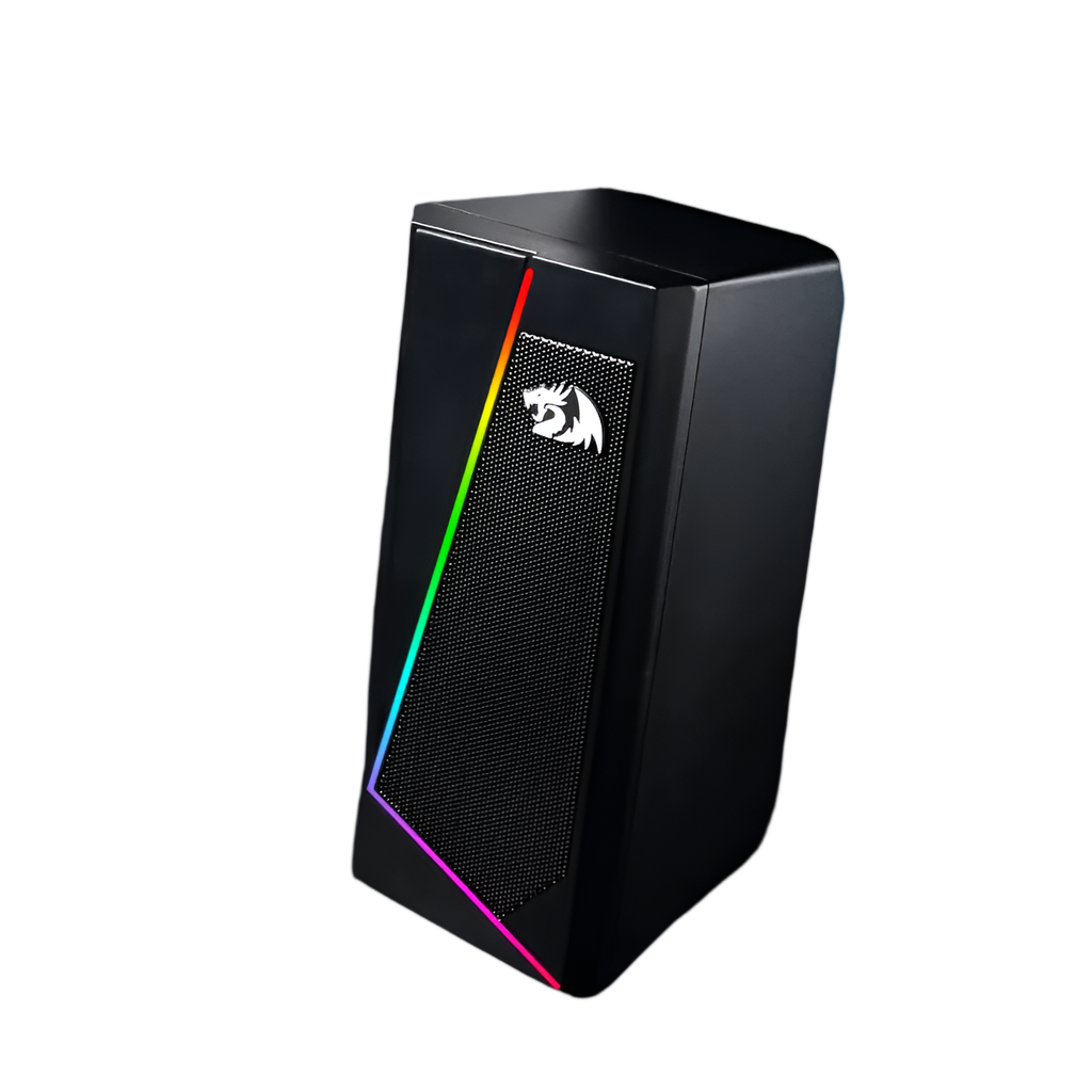 REDRAGON 2.0 Satellite Speaker ANVIL 2 x 3W RGB USB|Aux Gaming Speaker - Black