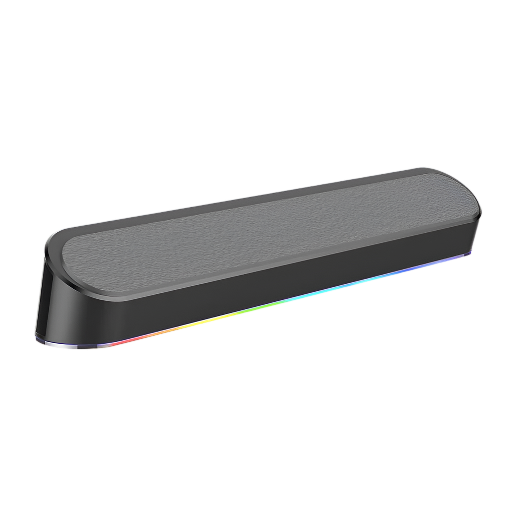 REDRAGON 2.0 Sound Bar ADIEMUS 2 x 3W RGB USB|Aux PC Gaming Speaker - Black