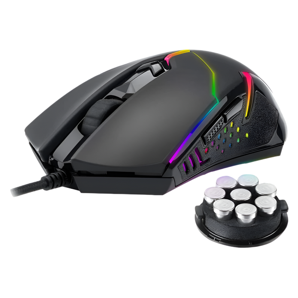 REDRAGON CENTROPHORUS 7200DPI RGB Gaming Mouse - Black