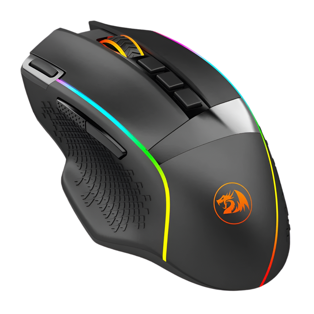 REDRAGON Enlightment 19000DPI RGB Wireless Gaming Mouse - Black