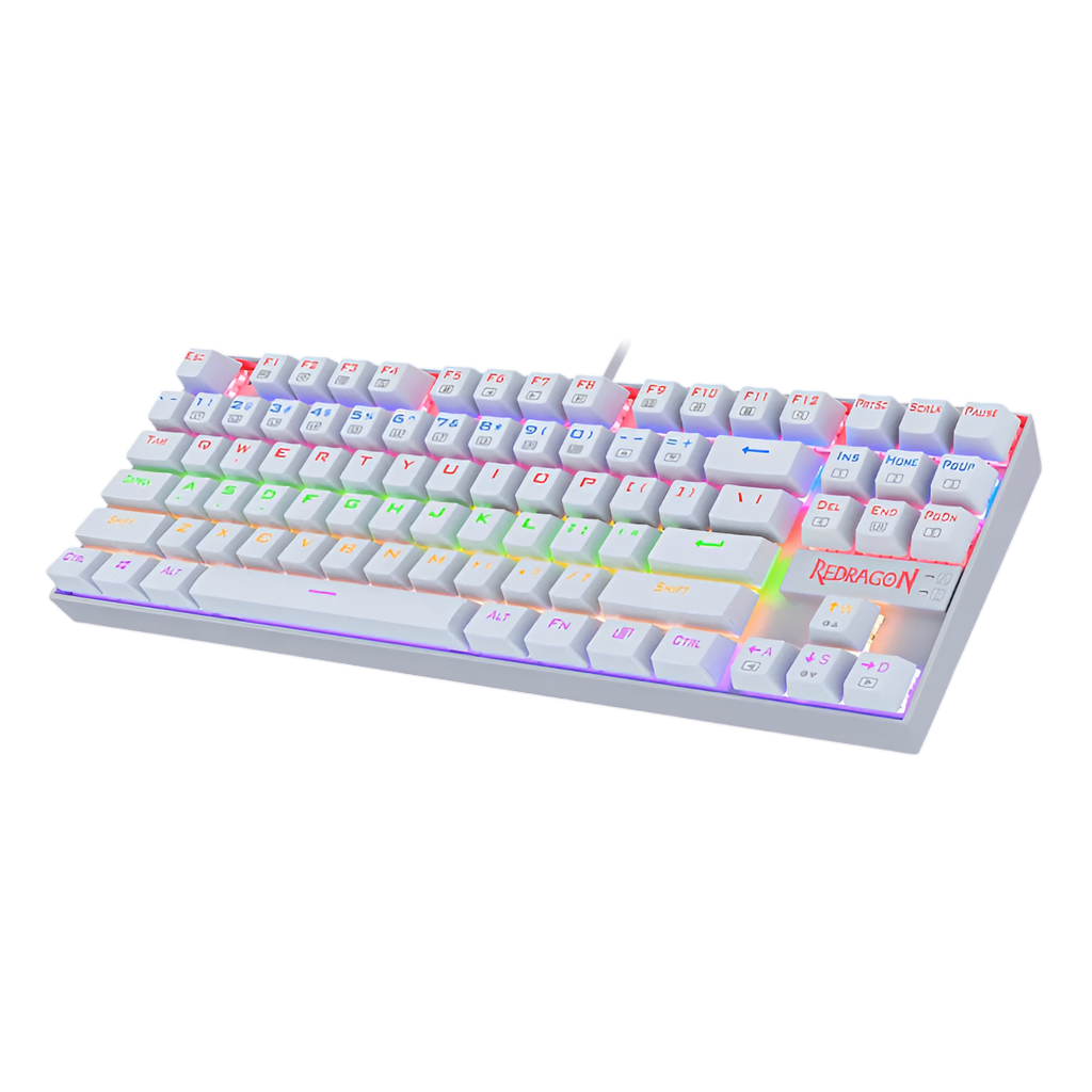 REDRAGON KUMARA Mechanical 87 Key|RGB Backlit Gaming Keyboard - White